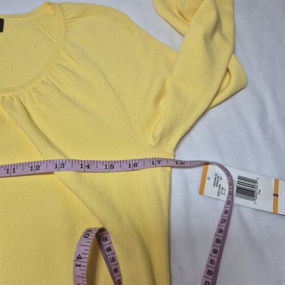Jones New York Collection Women's Cardigan Top Blouse Size S Yellow (40) - Picture 5 of 10